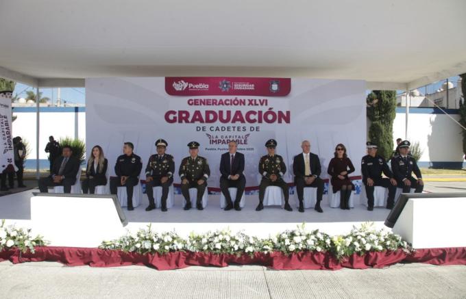 Encabezó el alcalde José Chedraui graduación de cadetes de la Academia de Formación y Profesionalización Policial de la SSC