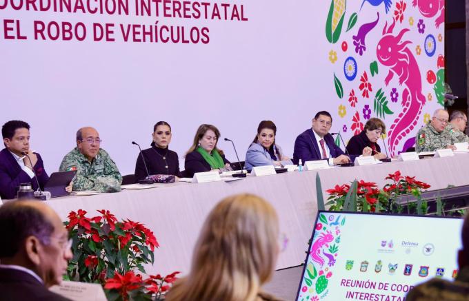 Gobierno de Puebla fortalece coordinación interestatal contra robo de vehículos y extorsión