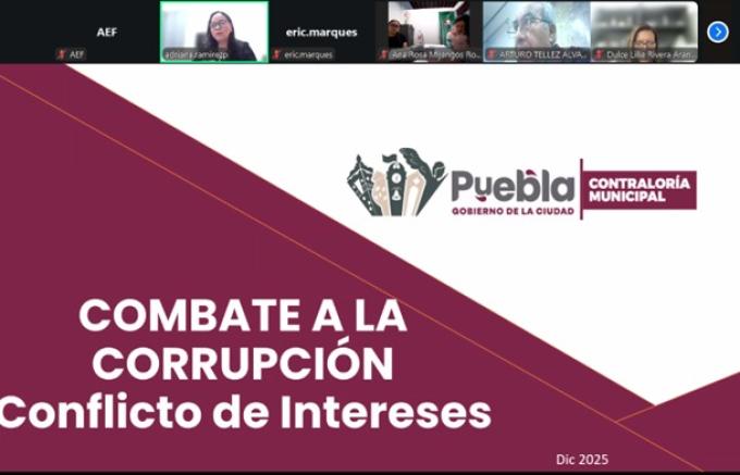 Capacitó Contraloría Municipal a personas servidoras públicas en combate a la corrupción
