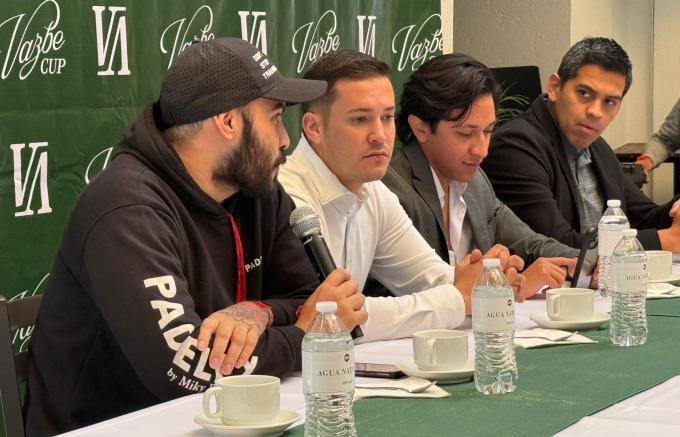 Presentaron Torneo de Pádel Vazbe Cup para impulsar la profesionalización del deporte en Puebla