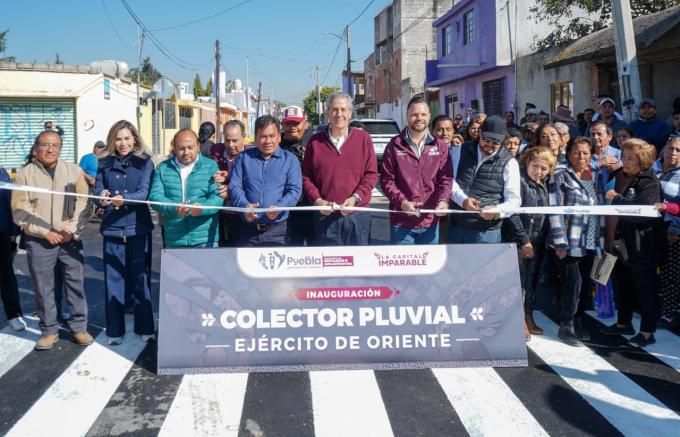 Entregó el alcalde José Chedraui Colector Pluvial en la colonia Álamos Vista Hermosa