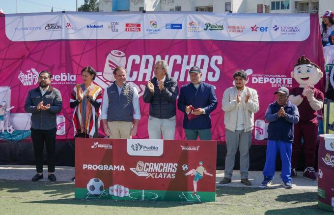 Arranca el alcalde José Chedraui la campaña Canchas x Latas en la Rivera Anaya