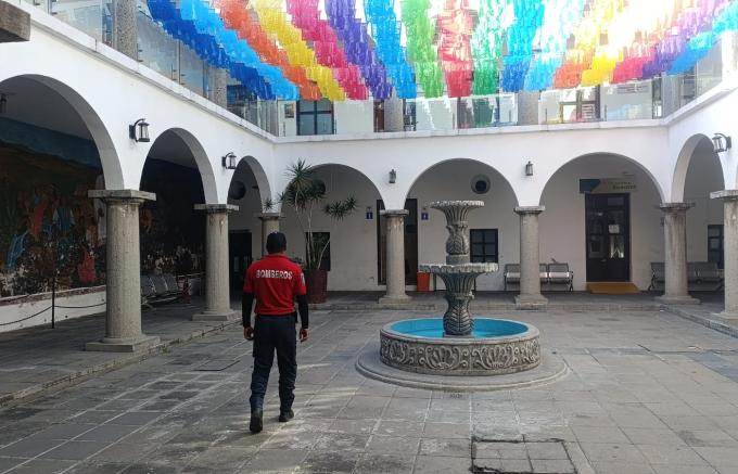 La Secretaría de Seguridad Ciudadana y Protección Civil de San Pedro Cholula mantienen monitoreo  y recorridos preventivos tras el sismo registrado en Puerto Escondido, Oaxaca