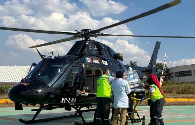 Gobierno Estatal realizó el traslado aéreo de una recién nacida al Instituto Nacional de Cardiología Ignacio Chávez, en la CDMX