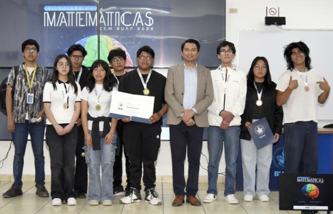 Ganan estudiantes BUAP oro en la Olimpiada Estatal de Matemáticas