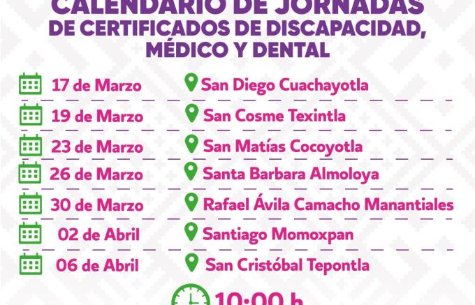 Entregó DIF San Pedro Cholula certificados de discapacidad en el CRI