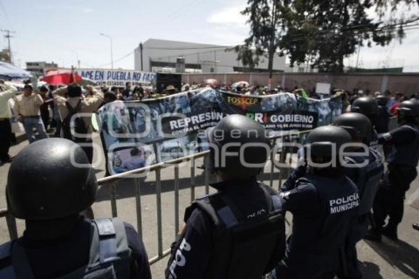 MANIFESTACIÓN MAESTROS . SEP