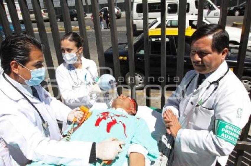 IMSS . SIMULACRO SISMO