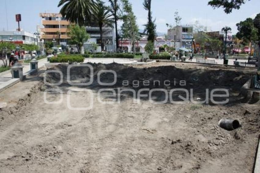 TEHUACÁN. REMODELACIÓN ZÓCALO