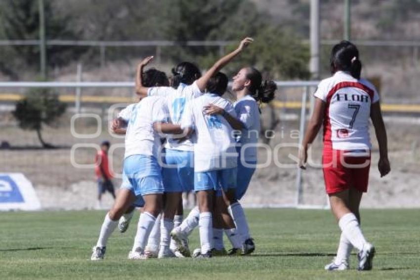 FUTBOL FEMENIL. PUEBLA VS SOLAS