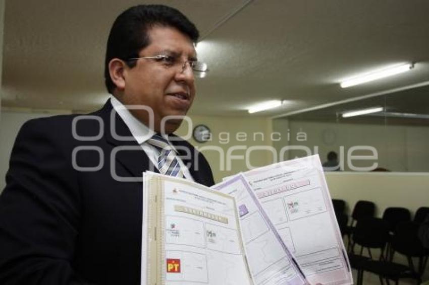 JORGE SÁNCHEZ. IEE. BOLETAS ELECTORALES