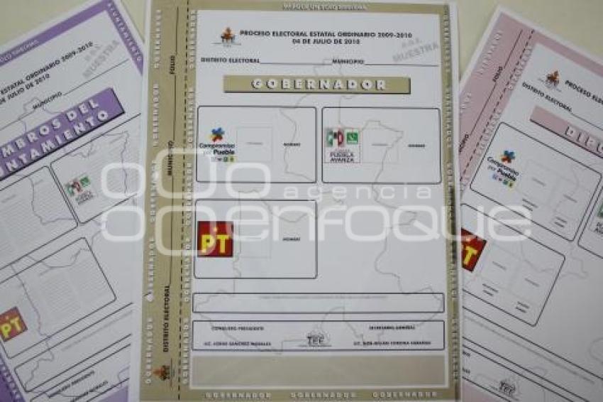 BOLETAS ELECTORALES