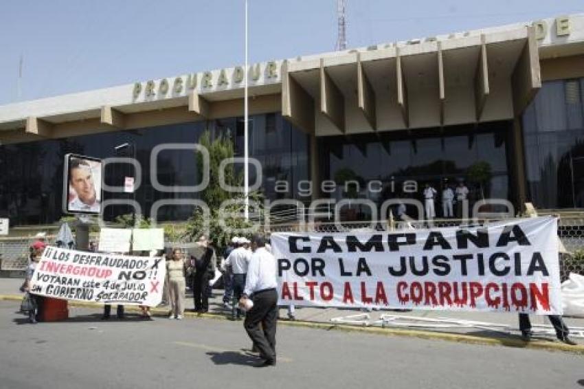 MANIFESTACIÓN DEFRAUDADOS . PGJ