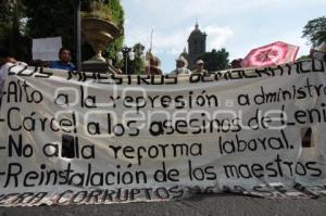 MARCHA MAESTROS DISIDENTES. ZÓCALO