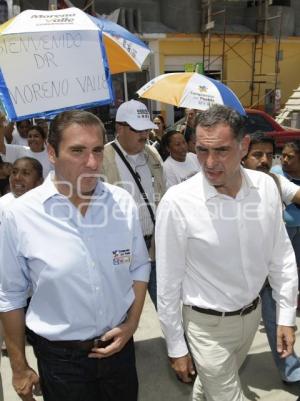 CAMPAÑAS . RAFAEL MORENO VALLE Y GABINO CUÉ