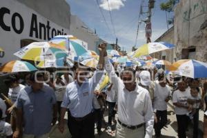 CAMPAÑAS . RAFAEL MORENO VALLE Y GABINO CUÉ