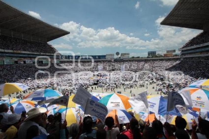 RAFAEL MORENO VALLE. CIERRE DE CAMPAÑA. ESTADIO CUAUHTÉMOC