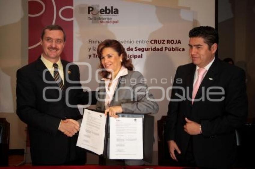 CONVENIO CRUZ ROJA Y SEGURIDAD PUBLICA MUNICIPAL