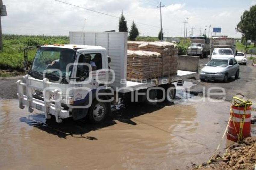 LLUVIAS . INUNDACIÓN LATERAL AUTOPISTA