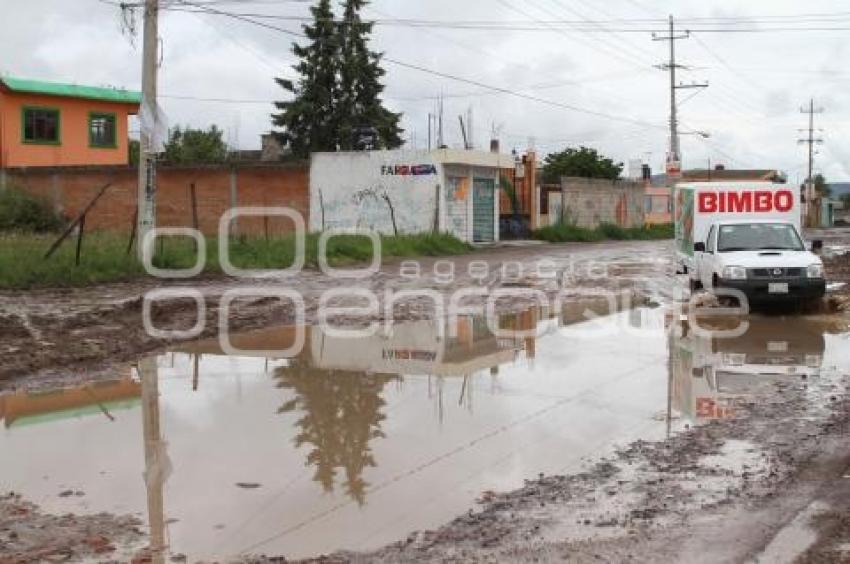 CALLES EN MAL ESTADO . CASTILLOTLA