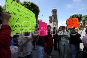 MANIFESTACIÓN CONTRA EL ALZA EN EL TRANSPORTE. ZÓCALO