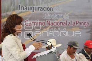 BLANCA ALCALÁ INAUGURA CAMINO NACIONAL A LA PANGA