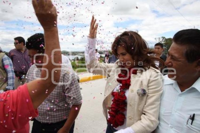 BLANCA ALCALÁ INAUGURA CAMINO NACIONAL A LA PANGA