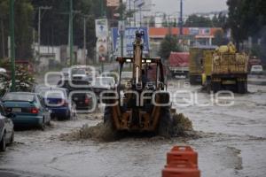 LLUVIAS . SE DESBORDA EL RIO RABANILLO