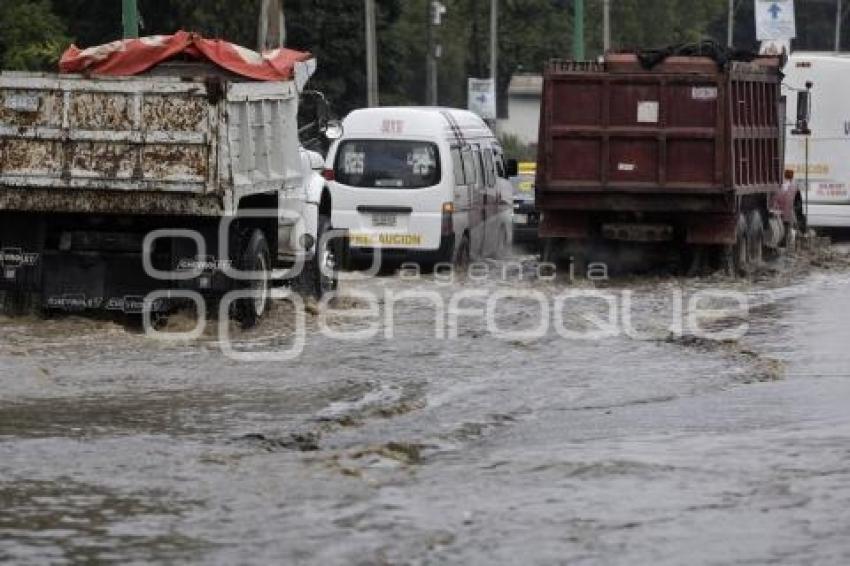 LLUVIAS . SE DESBORDA EL RIO RABANILLO