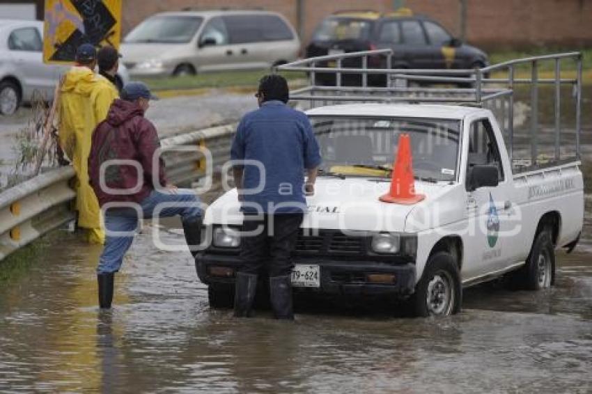 LLUVIAS . SE DESBORDA EL RIO RABANILLO