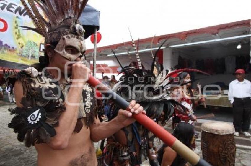 FERIA SAN PEDRO CHOLULA. DANZANTES PREHISPÁNICOS