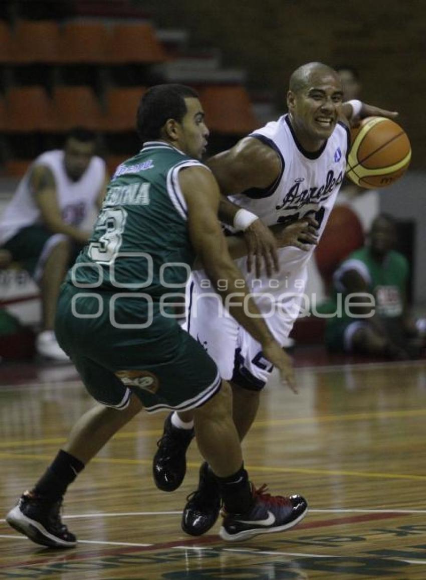 BASQUETBOL . ANGELES DE PUEBLA VS OLA VERDE