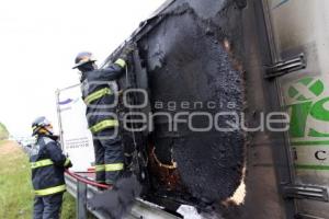 INCENDIO AUTOPISTA MEXICO PUEBLA