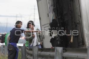 INCENDIO AUTOPISTA MEXICO PUEBLA