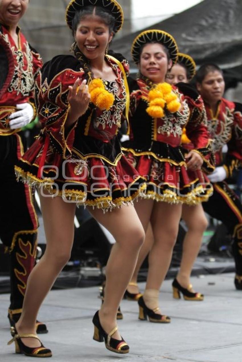 DANZA FOLKLORICA WAYNA BOLIVIA - 9 NACIONES 9 INDEPENDENCIAS