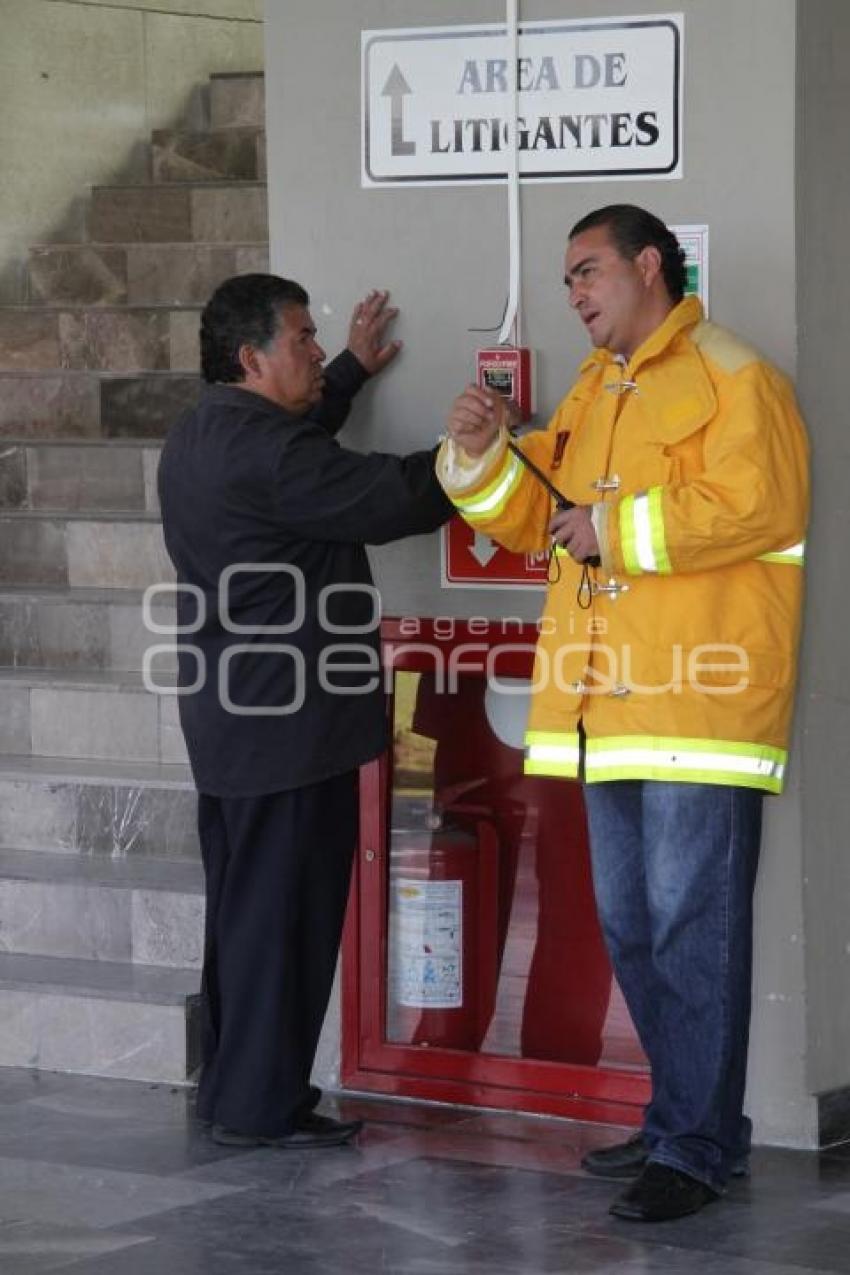 SIMULACRO DE SISMO EN CIUDAD JUDICIAL