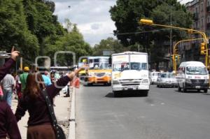 TRANSPORTE PÚBLICO. AMAGAN PARO