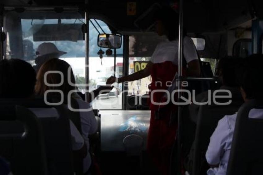 TRANSPORTE PÚBLICO. AMAGAN PARO