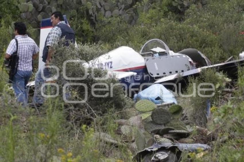 DESPLOME DE AVIONETA EN TECAMACHALCO