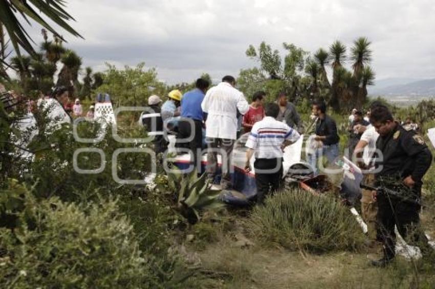 DESPLOME DE AVIONETA EN TECAMACHALCO