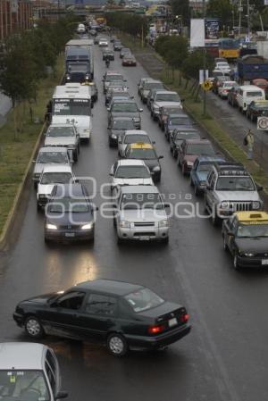 PARO DE TRANSPORTE . CAOS VIAL