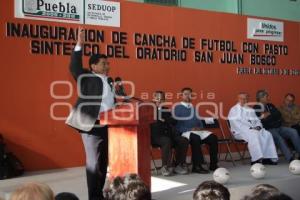 INAUGURACIÓN CANCHA ORATORIO DON BOSCO. MARÍN. ARZOBISPO