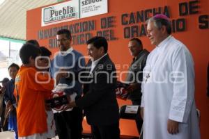 INAUGURACIÓN CANCHA ORATORIO DON BOSCO. MARÍN. ARZOBISPO