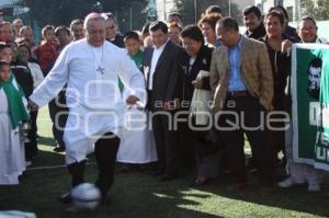 INAUGURACIÓN CANCHA ORATORIO DON BOSCO. MARÍN. ARZOBISPO