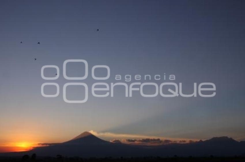 POPOCATÉPETL AL ATARDECER