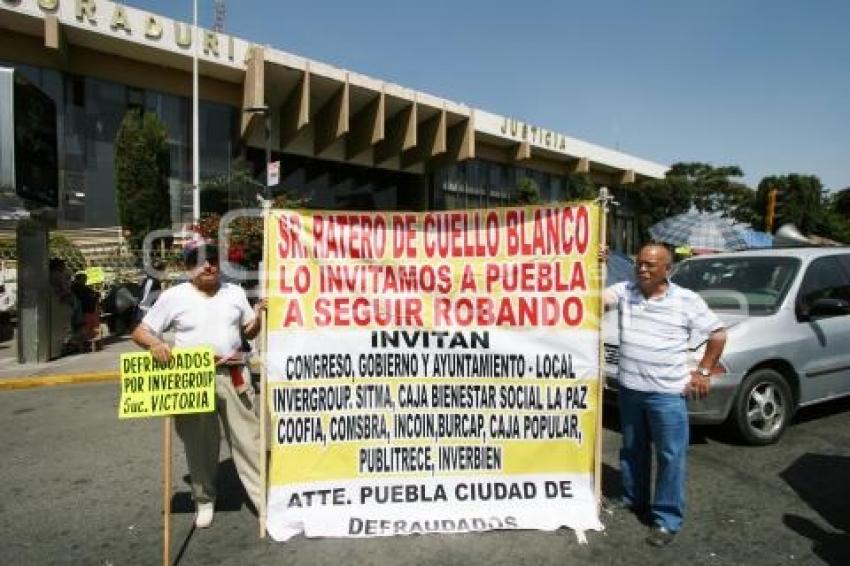 DEFRAUDADOS FINANCIERAS E INMOBILIARIAS. MANIFESTACIÓN