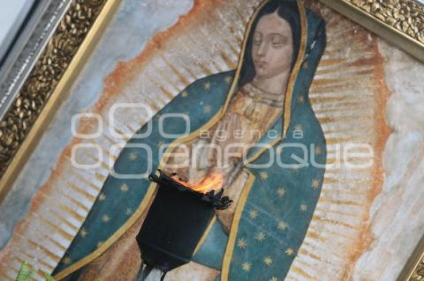 LA ANTORCHA GUADALUPANA LLEGA A PUEBLA