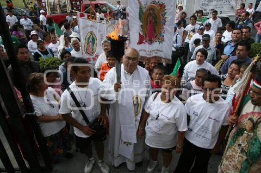 LA ANTORCHA GUADALUPANA LLEGA A PUEBLA