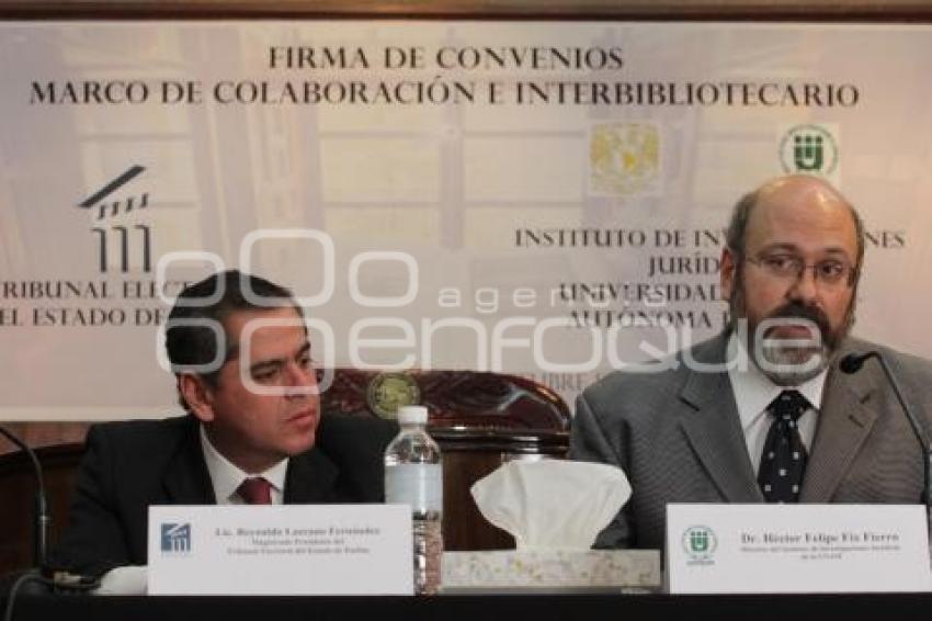 CONVENIO TRIBUNAL ELECTORAL CON LA UNAM