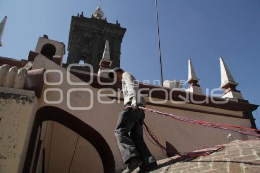 CAMBIO CABLEADO EN CUPULAS DE CATEDRAL